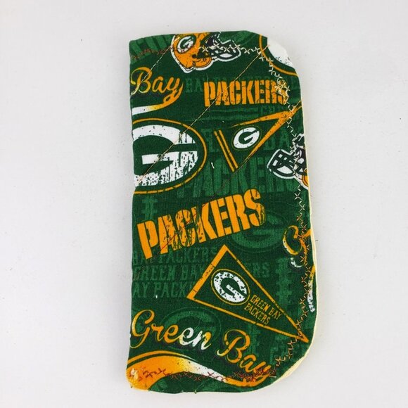 Green Bay Packers Handmade Glasses Case NWOT - Picture 1 of 3